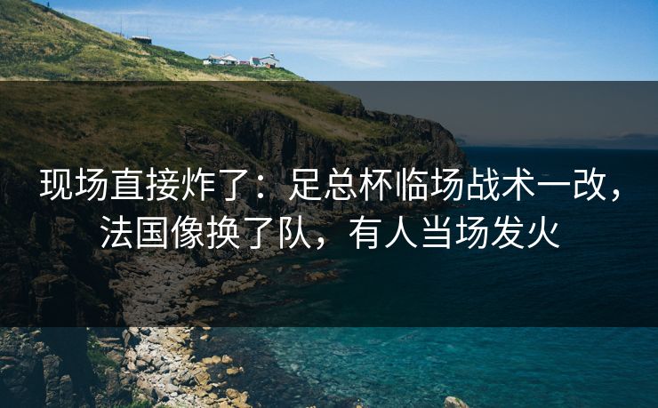 现场直接炸了：足总杯临场战术一改，法国像换了队，有人当场发火